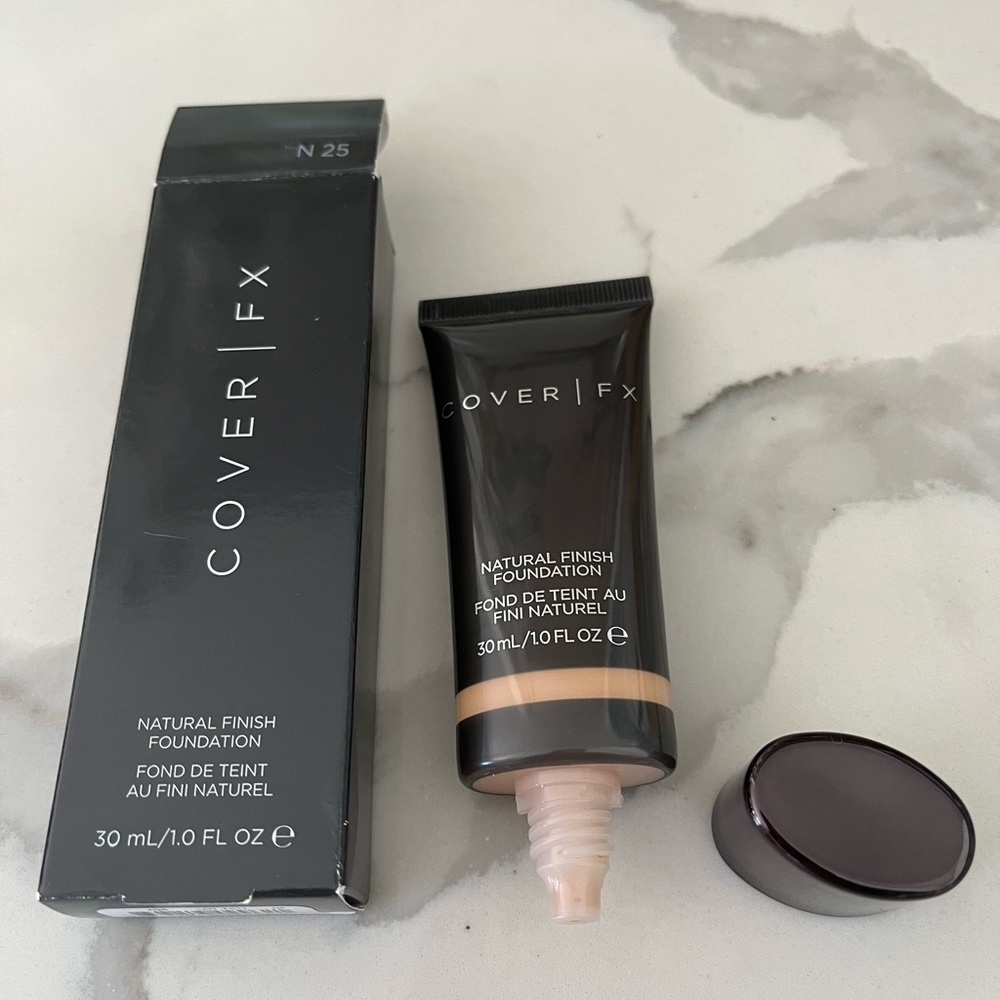 Cover FX Natural Finish Foundation N25, full bottle